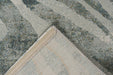 Contemporary Dark Grey Geometric Wave Abstract Argentum Rug (63990-4299) - Rugs Direct