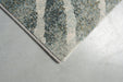 Contemporary Dark Grey Geometric Wave Abstract Argentum Rug (63990-4299) - Rugs Direct