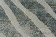 Contemporary Dark Grey Geometric Wave Abstract Argentum Rug (63990-4299) - Rugs Direct