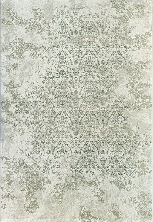 Vintage Floral Pattern Platinum Rug - Rugs Direct