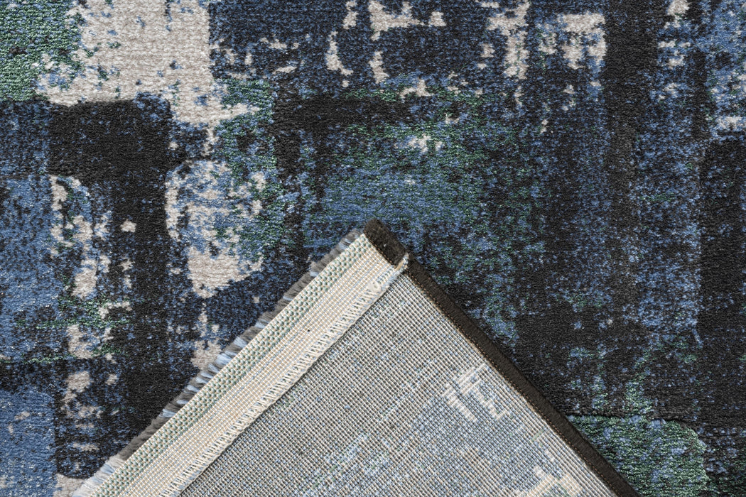 Abstract Brushstroke Design Luxurious Platinum Rug Size: 200 x 290cm (83029-3242) - Rugs Direct