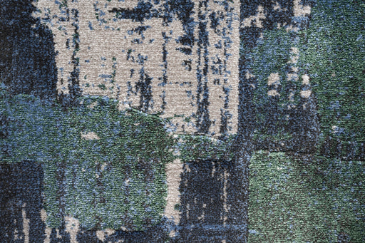 Abstract Brushstroke Design Luxurious Platinum Rug Size: 200 x 290cm (83029-3242) - Rugs Direct