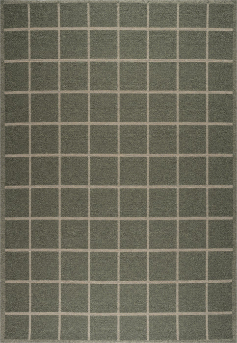 Katana Indoor/Outdoor Moss Green & Beige Flatweave Rug (85002-4001) - Rugs Direct