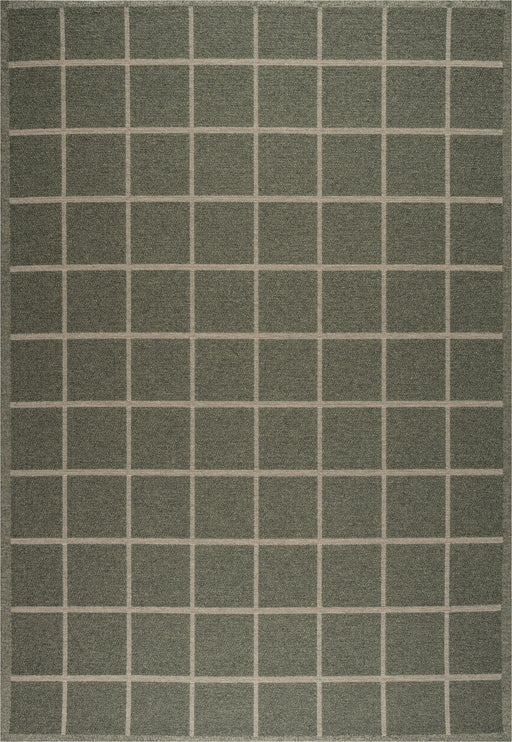 Katana Indoor/Outdoor Moss Green & Beige Flatweave Rug (85002-4001) - Rugs Direct