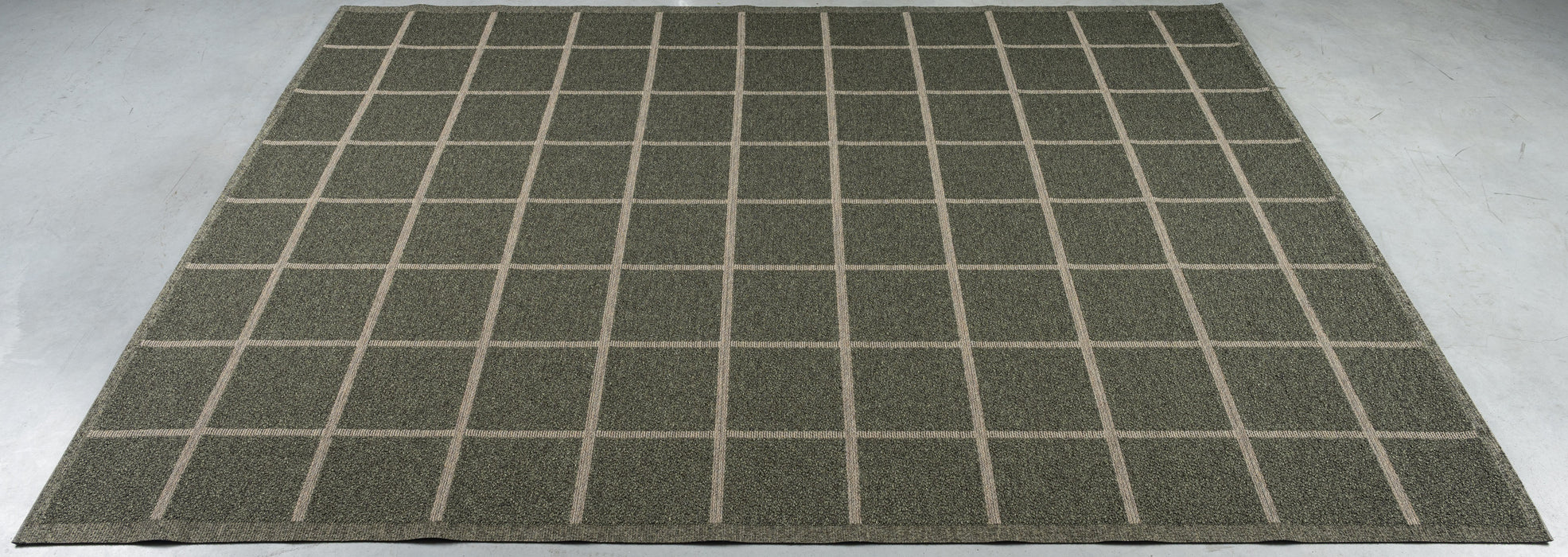 Katana Indoor/Outdoor Moss Green & Beige Flatweave Rug (85002-4001) - Rugs Direct