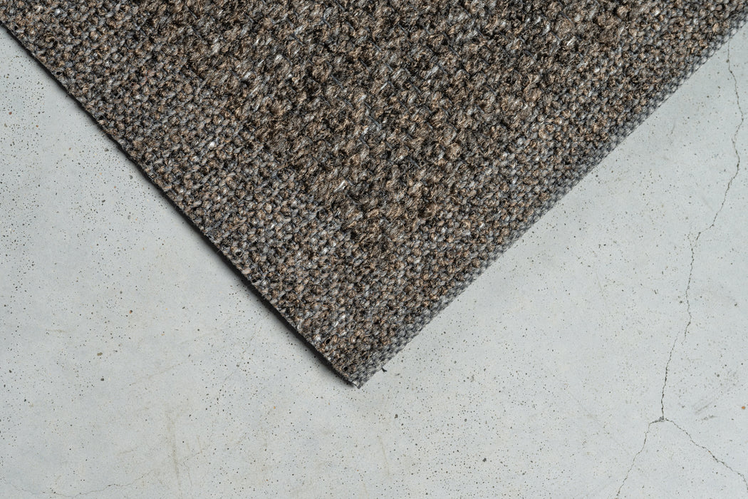 Katana Indoor/Outdoor Charcoal Brown Flatweave Rug (85002-7001) - Rugs Direct