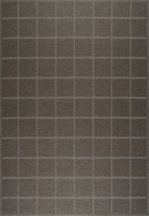 Katana Indoor/Outdoor Charcoal Brown Flatweave Rug (85002-7001) - Rugs Direct