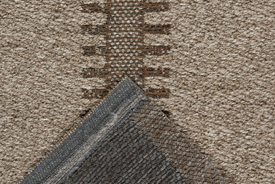 Katana Indoor/Outdoor Beige & Mocha Vertical Stripe Rug (85028-7005)