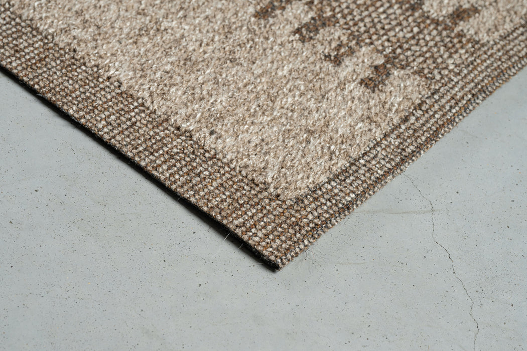 Katana Indoor/Outdoor Beige & Mocha Vertical Stripe Rug (85028-7005)