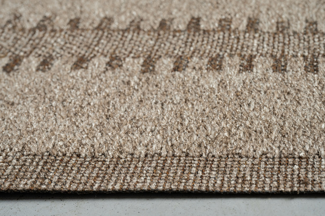 Katana Indoor/Outdoor Beige & Mocha Vertical Stripe Rug (85028-7005)