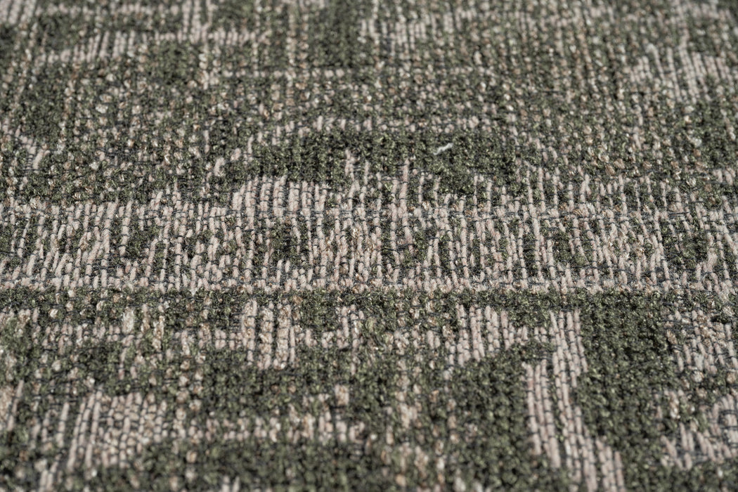 Bohemia Moss Green Tribal Pattern Outdoor Rug (92004-4005) - Rugs Direct