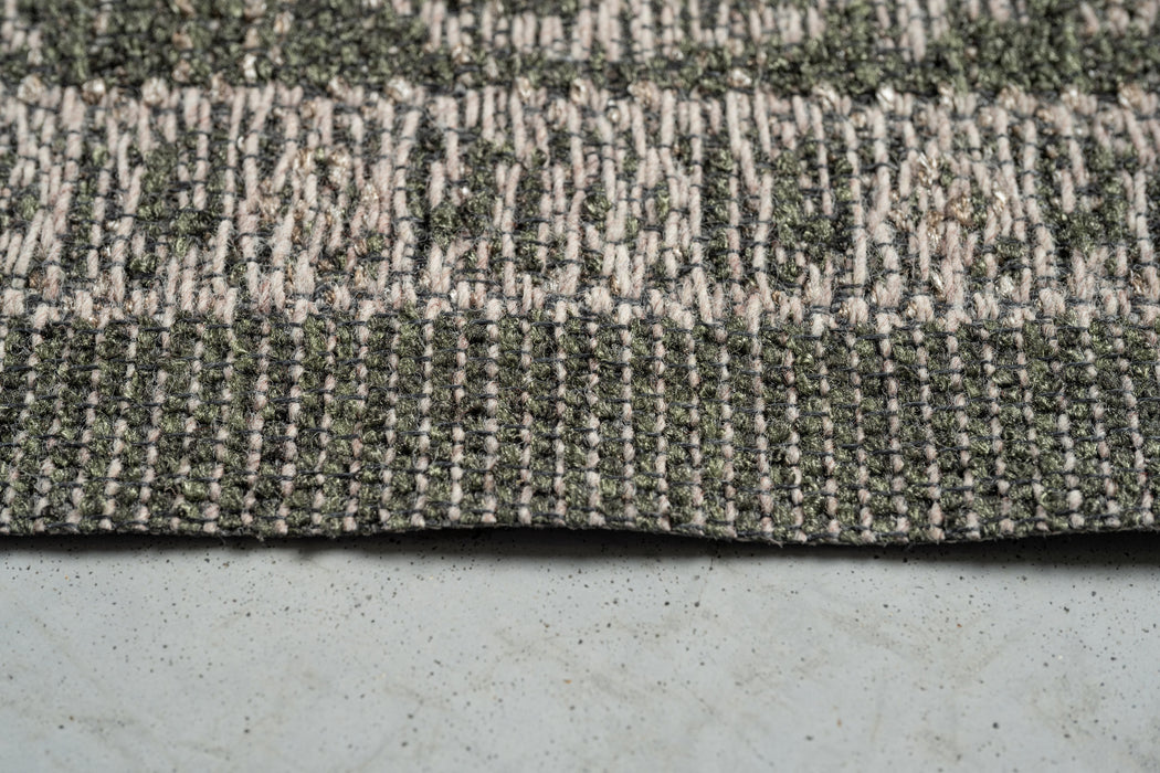 Bohemia Moss Green Tribal Pattern Outdoor Rug (92004-4005) - Rugs Direct