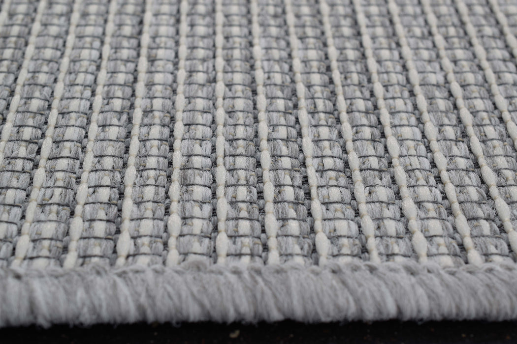 Newport Indoor/Outdoor Modern Textured Flatweave Runner Size: 80cm x 200cm (96001-3001) - Rugs Direct