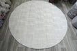 Modern Off White Carved Geometric Brick Lux Textured Limba Round Rug Size: 300 x 300cm (13052-6191)
Rugs Direct NZ