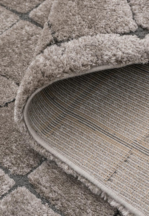 Luxurious Textured Modern Design Masai Rug (14003-2181) Rounded Rectangle-Rugs Direct