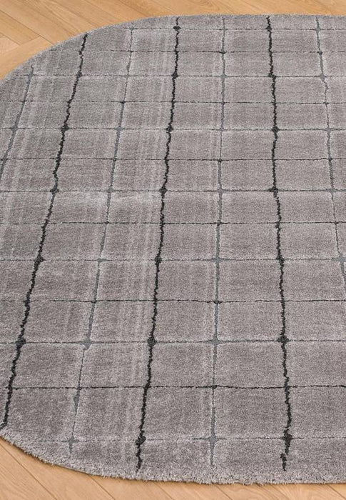 Luxurious Textured Modern Design Masai Rug (14003-2181) Rounded Rectangle-Rugs Direct