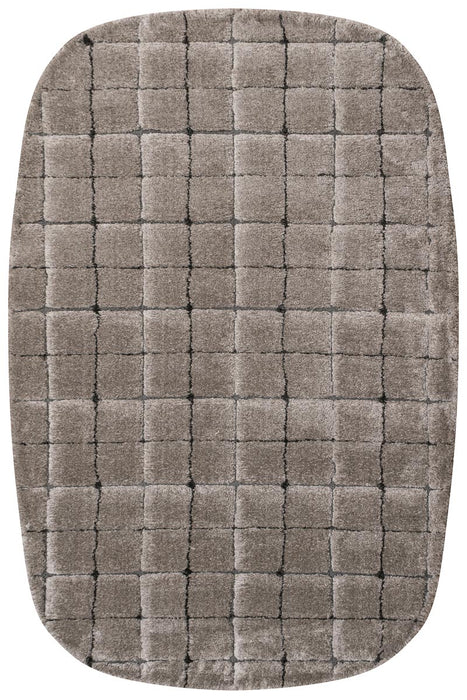 Luxurious Textured Modern Design Masai Rug (14003-2181) Rounded Rectangle-Rugs Direct