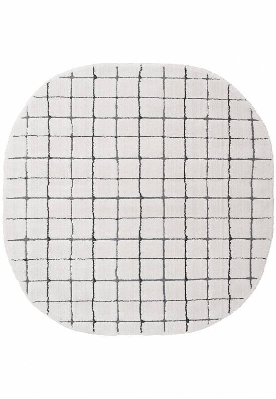 Luxurious Textured Modern Design Masai Rug (14003-6181) Rounded Square ...