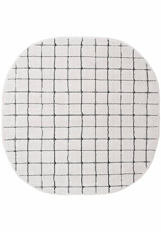 Luxurious Textured Modern Design Masai Rug (14003-6181) Rounded Square- Rugs Direct