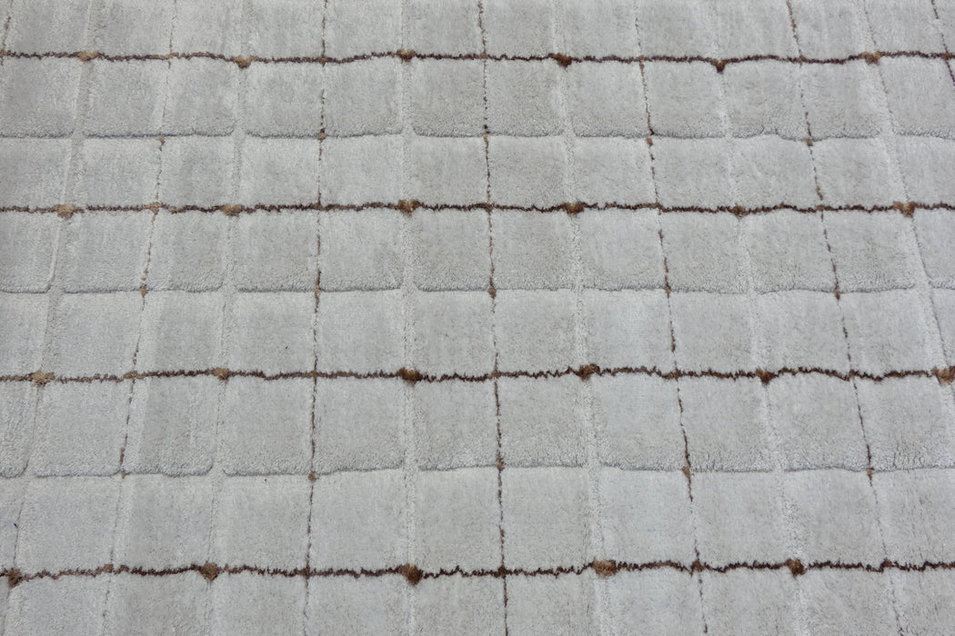 Luxurious Textured Modern Design Masai Round Rug Size: 300 x 300cm (14003-6212)- Rugs Direct NZ