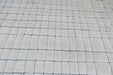 Minimalist Cream & Grey Geometric Grid Lux Textured Masai Round Rug Size: 300 x 300cm (14055-6171)- Rugs direct NZ