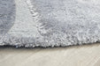 Modern Grey Carved Stone Lux Textured Masai Round Rug Size: 300 x 300cm (14067-5171)- Rugs Direct NZ