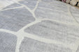 Modern Grey Carved Stone Lux Textured Masai Round Rug Size: 300 x 300cm (14067-5171)- Rugs Direct NZ