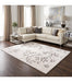 Ivory & Grey Cherry Blossom Plush Masai Rug Size: 200 x 290cm (14121-6181) - Rugs Direct