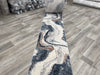 Abstract Marble Swirl Pattern Argentum Hallway Runner Size: 67cm wide x Cut to order- Rugs Direct 