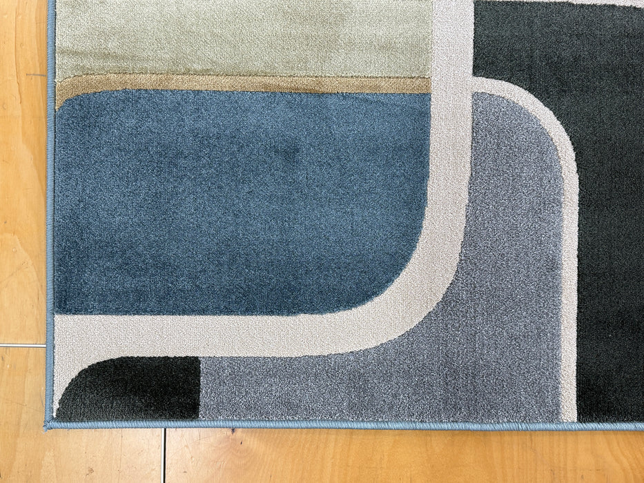 Retro Geometric Design Milano Rug (978011-6242) Size: 160 x 230cm - Rugs Direct