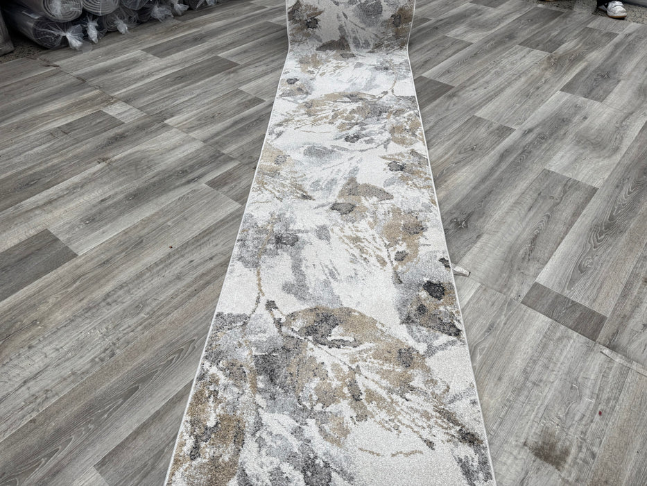 Beautiful Leaf Design Madison Hallway Runner 67cm Wide x Cut to Order (34007-6191)