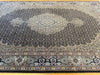 Persian Hand Knotted Tabriz Wool and Silk Mahi Design Rug- Rugs Direct 