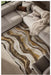 Earthy Brown & Beige Stripe Textured Linea Rug (20010-6161) - Rugs Direct
