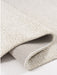 Minimalist Plain Textured Off-White Mehari Shaggy Rug (23001-6268) - Rugs Direct