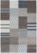 Multi-Pattern Block Design Mehari Shaggy Rug (23362-6787) Size: 200 x 250cm- Rugs Direct