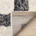 Modern Graphic Cream and Black Mehari Rug (23403-6258) Size: 200 x 290cm- Rugs Direct