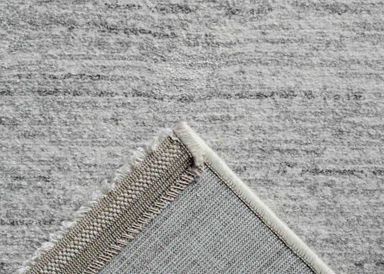 Abrash Design Off White and Light Grey Colour Rug - Rugs Direct