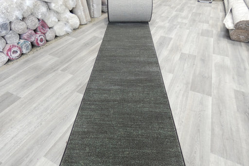 Minimalist Textured Granite Green Argentum Hallway Runner Size: 80cm Wide x Cut to Order (63078-4234)- Rugs Direct New zealand 