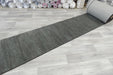 Minimalist Textured Granite Green Argentum Hallway Runner Size: 80cm Wide x Cut to Order (63078-4234)- Rugs Direct New zealand 