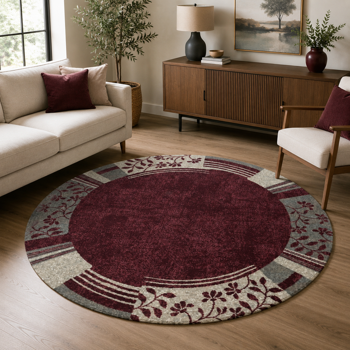 Modern Round Infinity Rug Size: 160 x 160cm - Rugs Direct