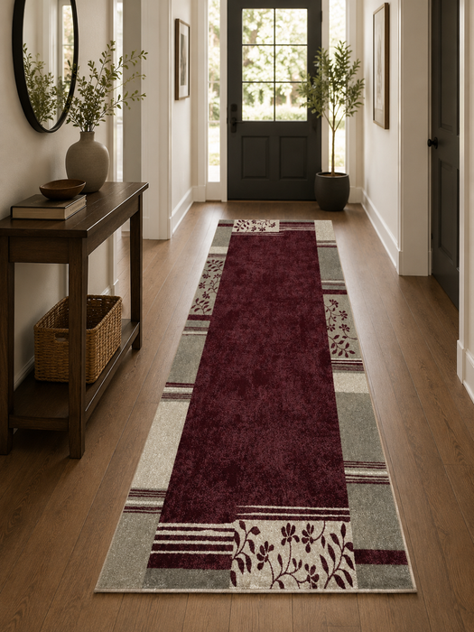 Border Design Infinity Runner Size: 67 x 340cm- Rugs Direct