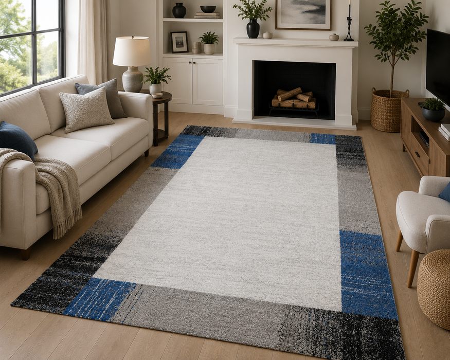 Gabbeh Style Infinity Rug Size: 160 x 230cm (32463-6354)- Rugs Direct 