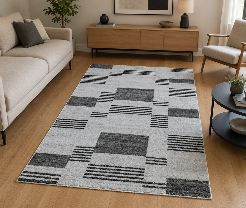 Abstract Design Madison Rug (34118-6171) Size: 120 x 170cm- Rugs Direct 
