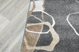 Abstract Charcoal & Beige Contour Madison Hallway Runner 67cm Wide x Cut to Order (34159-3322) - Rugs Direct