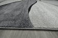 Flow Abstract Wave Pattern Grey Aroha Rug- Rugs Direct 