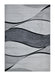 Flow Abstract Wave Pattern Grey Aroha Rug- Rugs Direct 
