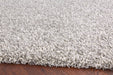 Twilight Shaggy Silver Ivory Mix Pebble Shape Rug Size: 240 x 340cm (39001-6699)- Rugs Direct