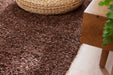 Twilight Shaggy Mocha Brown Colour Rug-Rugs Direct