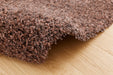 Twilight Shaggy Mocha Brown Colour Pebble Shape Rug Size: 160 x 230cm (39001-8822)- Rugs Direct