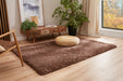 Twilight Shaggy Mocha Brown Colour Rug-Rugs Direct